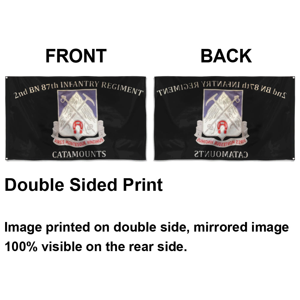 Fyon 87th IN. Custom Guidon Flag Indoor and outdoor banner