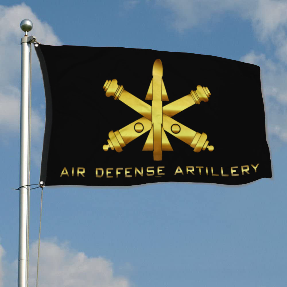 Fyon Air Defense Artillery Black Flag Indoor and outdoor banner