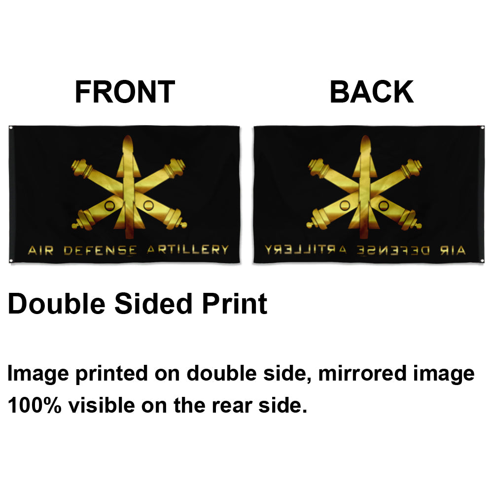 Fyon Air Defense Artillery Black Flag Indoor and outdoor banner
