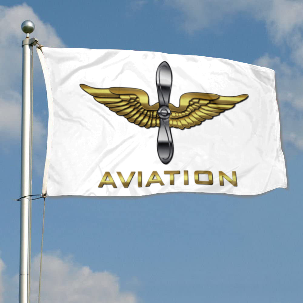Fyon Army Aviation White Flag Indoor and outdoor banner