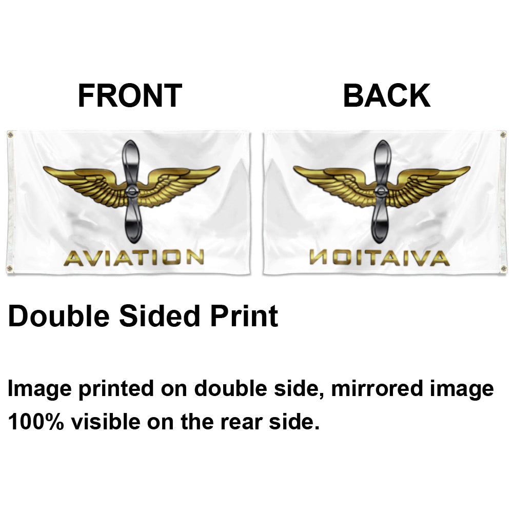 Fyon Army Aviation White Flag Indoor and outdoor banner