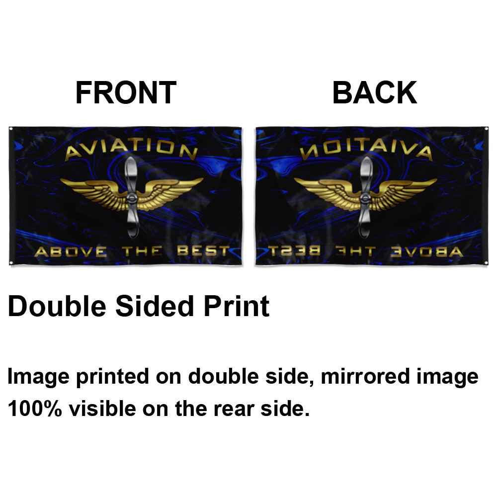 Fyon Aviation Above The Best Flag Indoor and outdoor banner