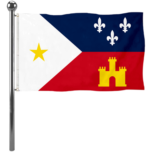 Fyon Acadiana, Louisiana flag Banner