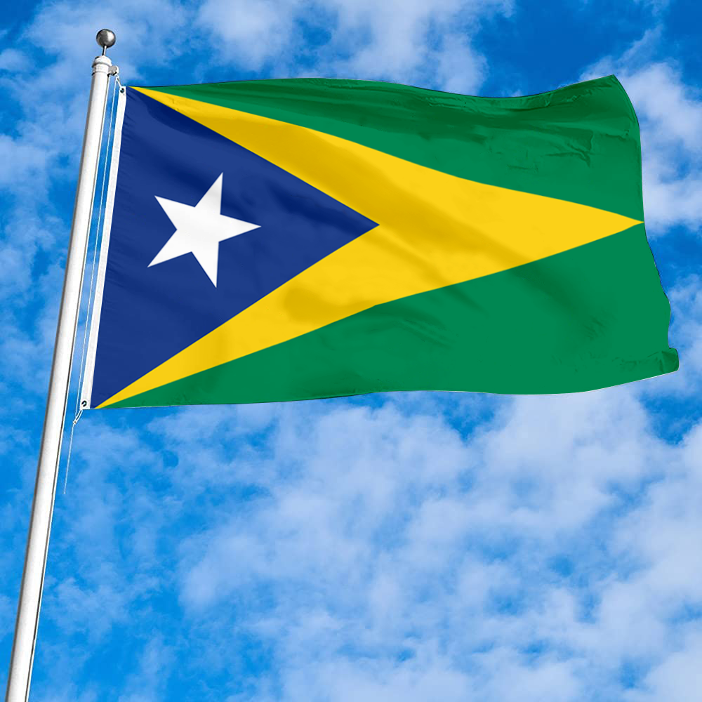 Fyon Aguas Buenas, Puerto Rico flag banner