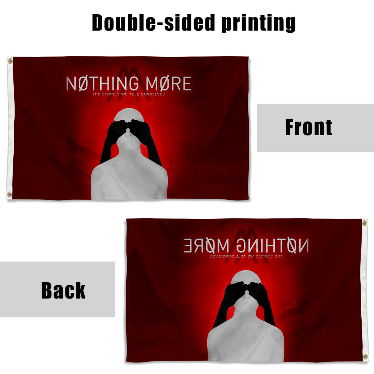 Fyon Nothing More The Stories We Tell Ourselves Flag Indoor and outdoor banner