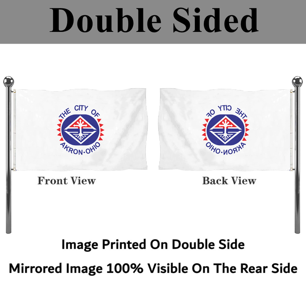 Fyon Akron, Ohio Flag (1965–1996)Banner