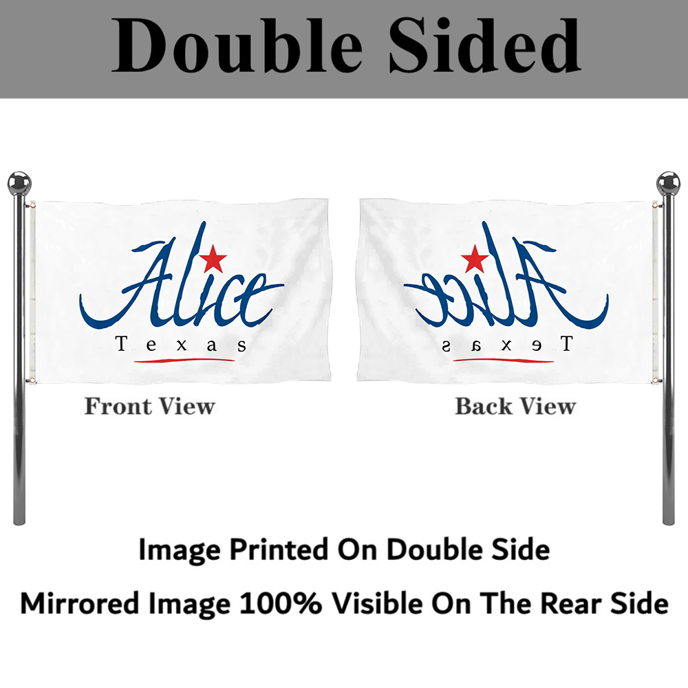 Fyon Alice, Texas flag Banner