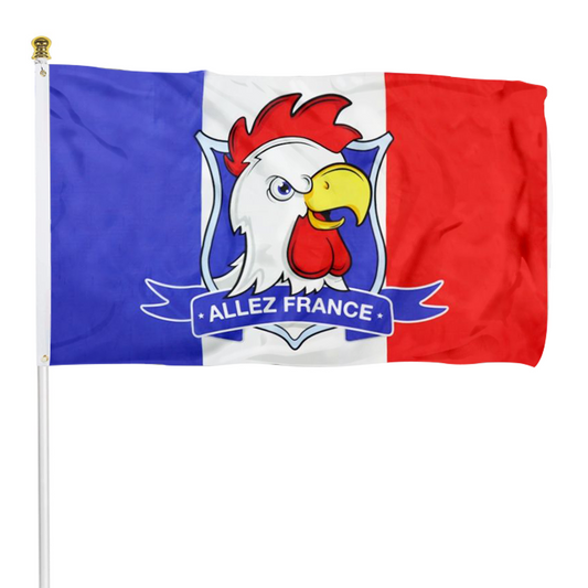 Fyon Allez France Flag Indoor and outdoor banner