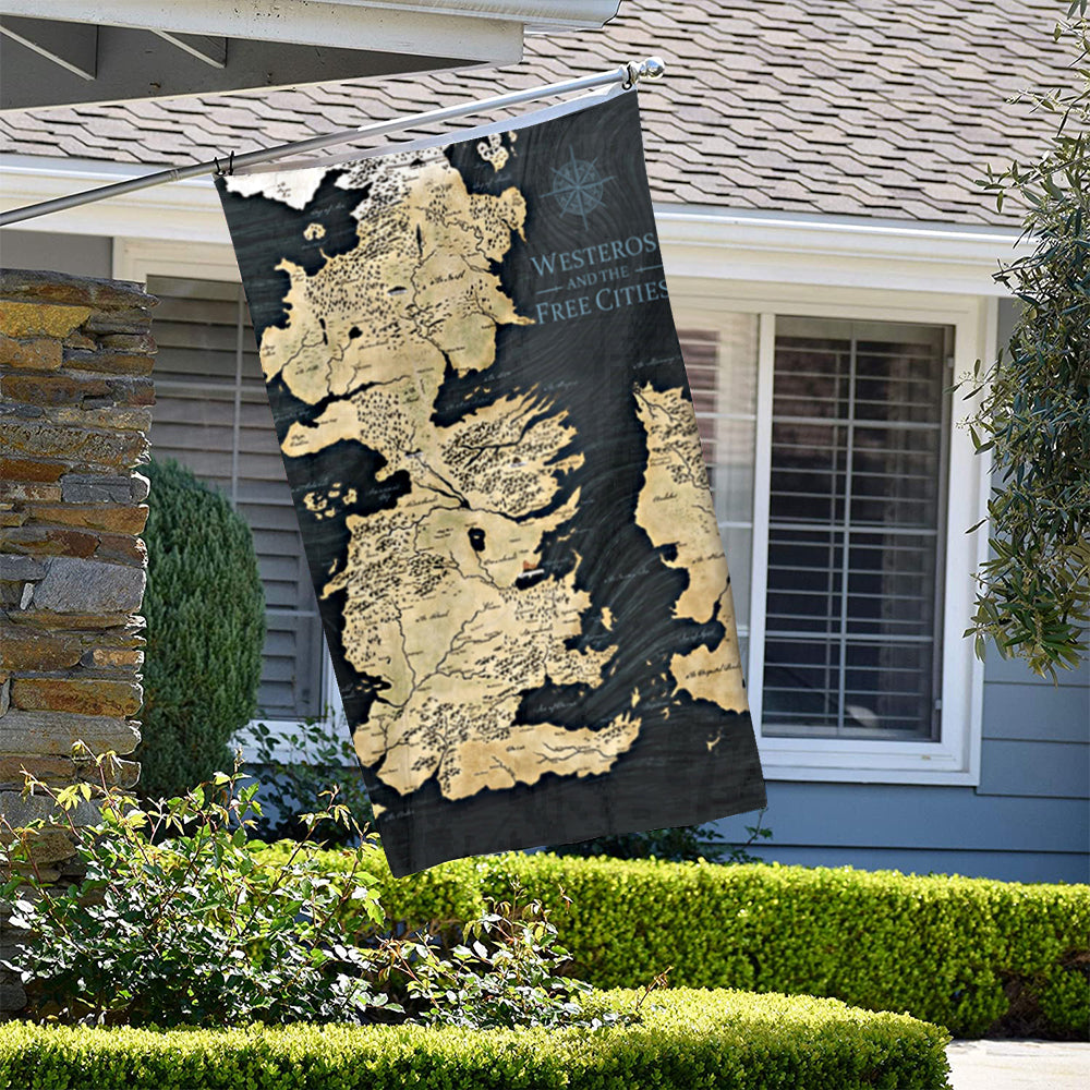 Fyon America Game of Thrones Map Flag Banner