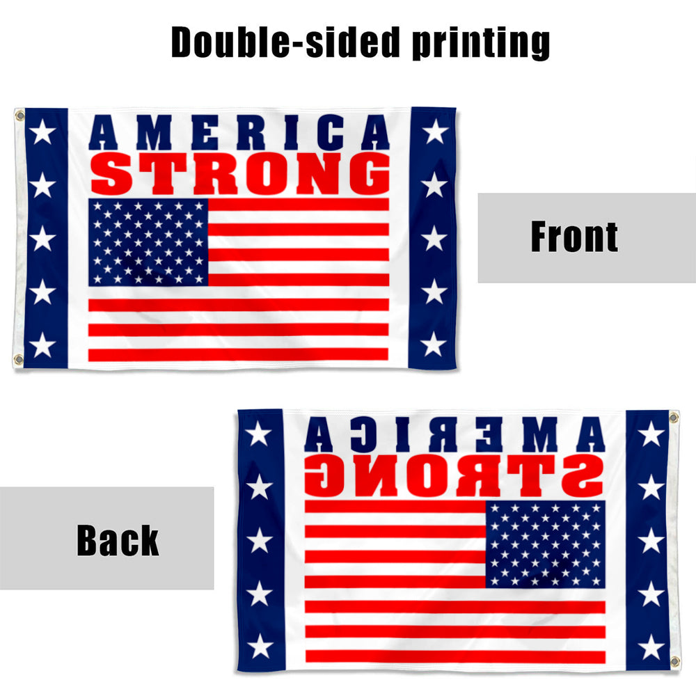 Fyon America Strong Flag Banner