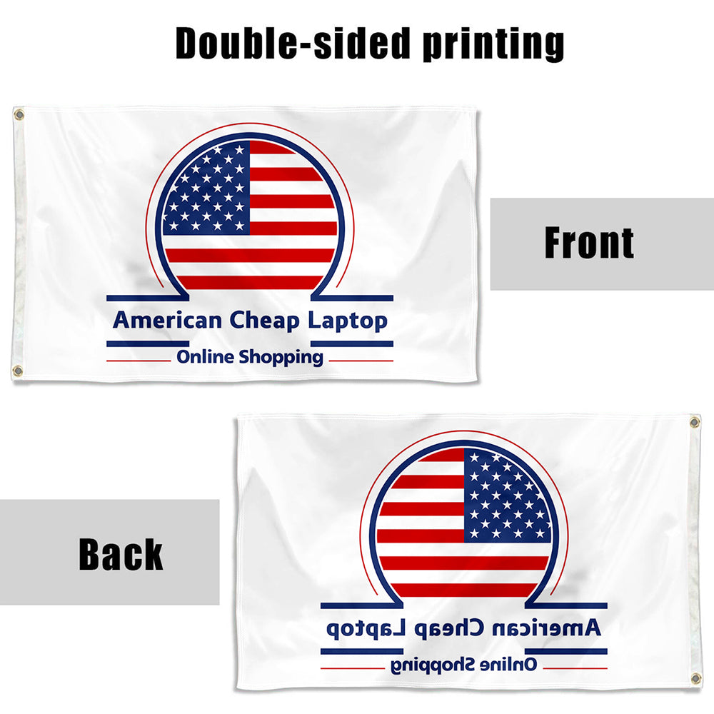 Fyon American Cheap Laptop Flag Banner