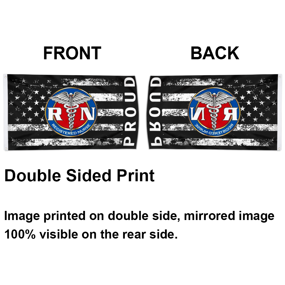 Fyon American Flag Proud Registered Nurse Flag Indoor and outdoor banner 40705
