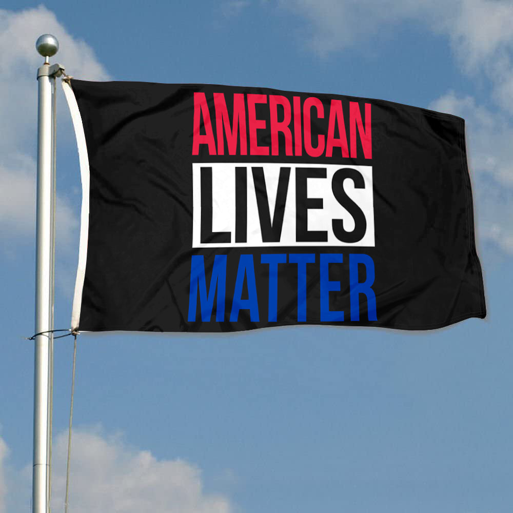 Fyon American Lives Matter Flag Banner