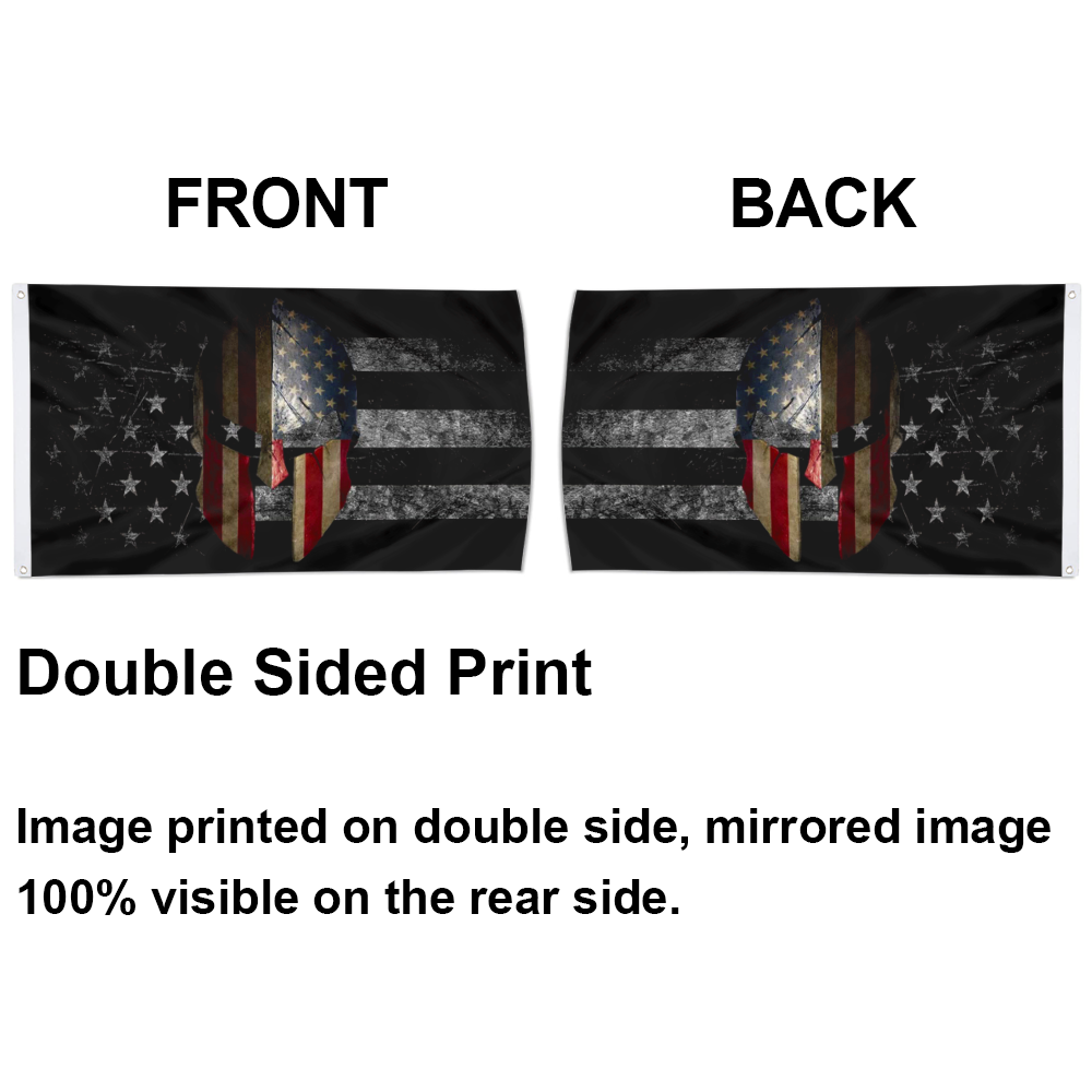 Fyon American Spartan Warrior Helmet Flag Indoor and outdoor banner 40707