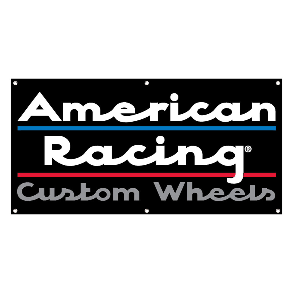 Fyon Custom Wheels Garage shop Decor Banner Works for American Racing Flag