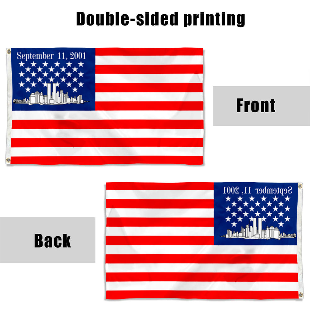 Fyon Americas and Americas USA 911 Flag Banner