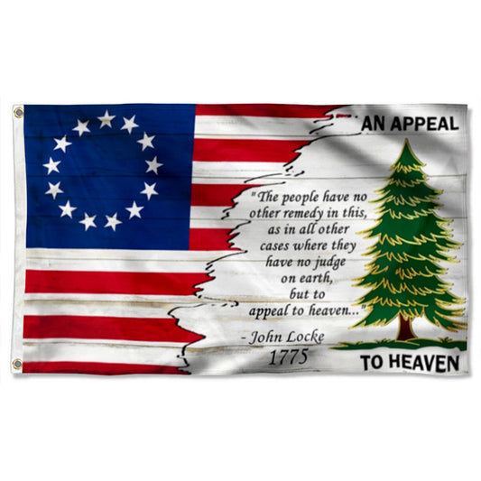 Fyon An Appeal To Heaven The Pine Tree Flag Banner