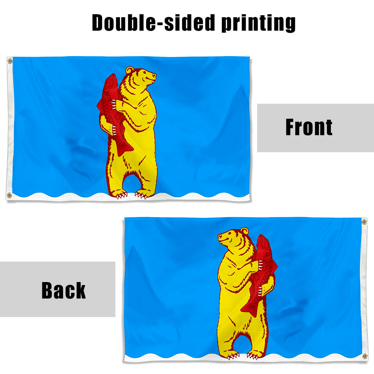 Fyon Anadyr Chukotka flag Indoor and outdoor banner