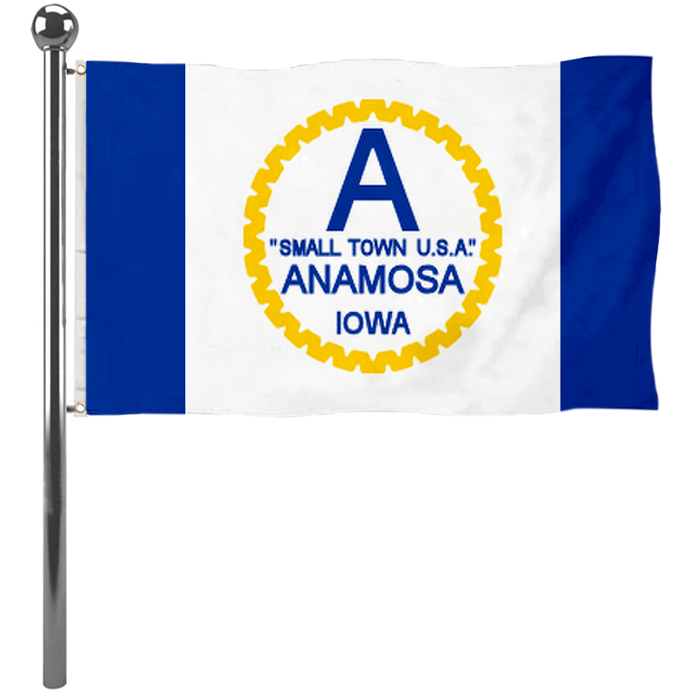 Fyon Anamosa, Iowa flag Banner