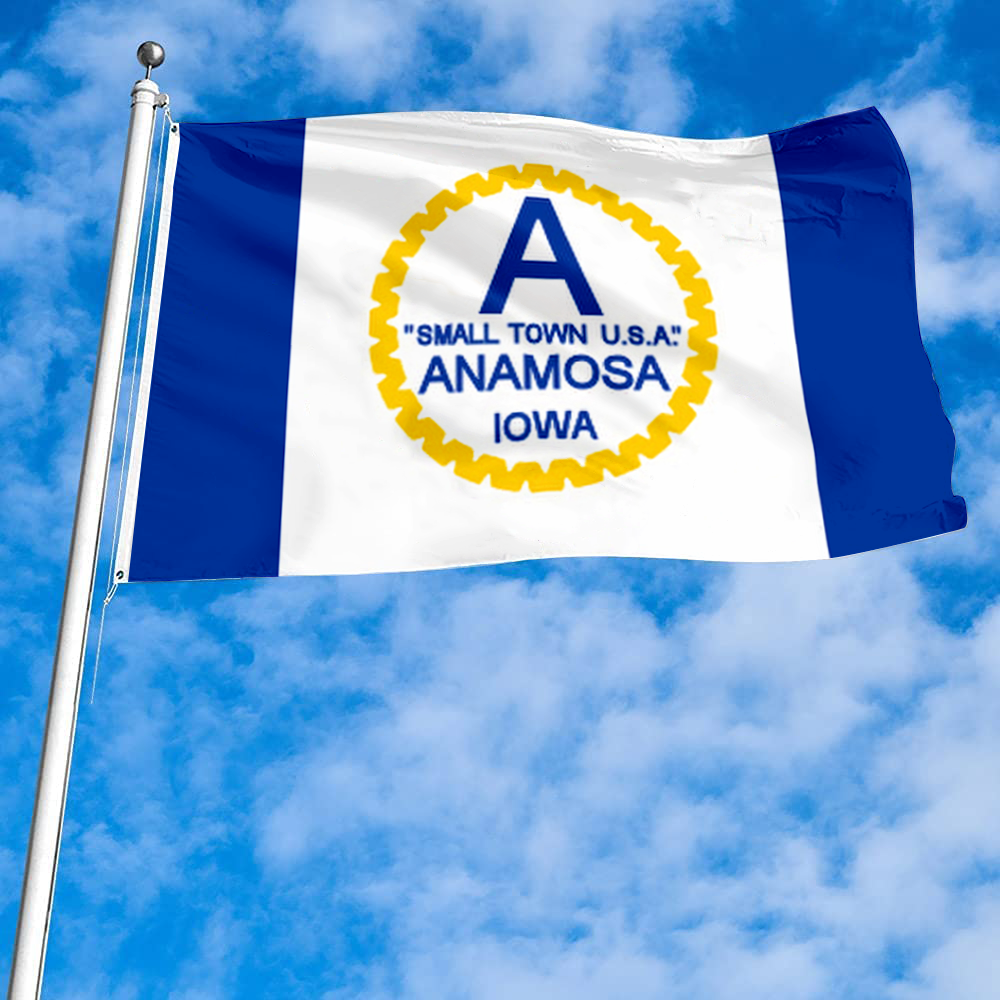 Fyon Anamosa, Iowa flag Banner