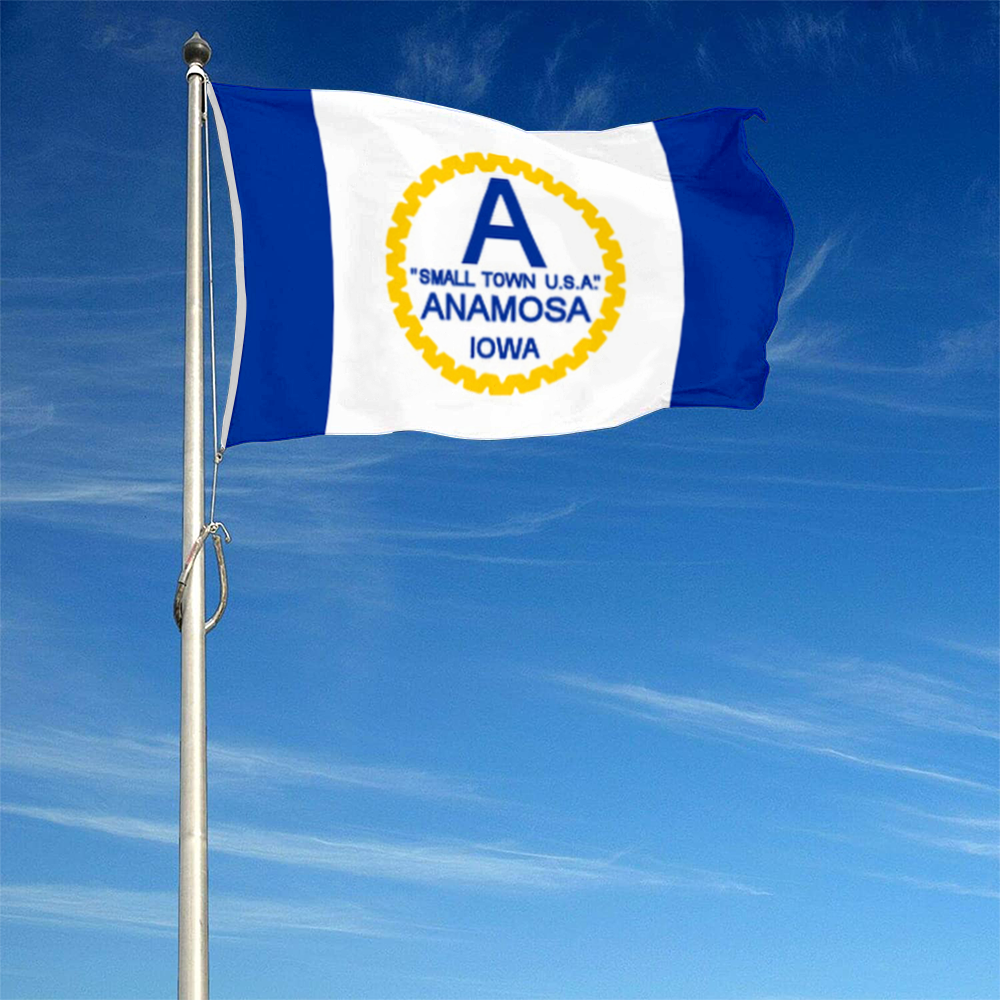 Fyon Anamosa, Iowa flag Banner