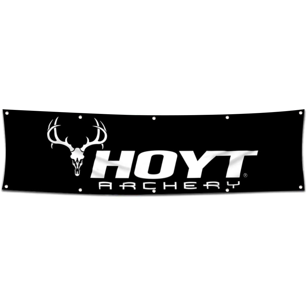 Fyon Archery Garage Shop Decor Banner Works for Hoyt Flag 2x8 Feet