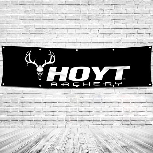 Fyon Archery Garage Shop Decor Banner Works for Hoyt Flag 2x8 Feet