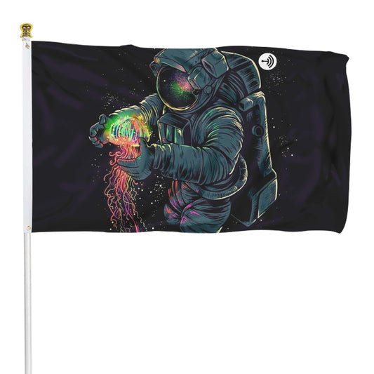 Fyon Astronaut Space Flag Banner