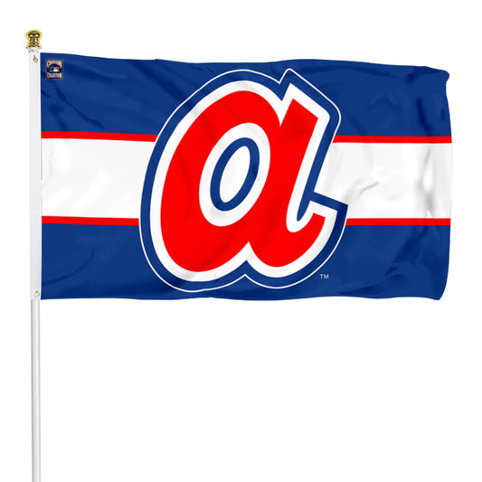 Fyon Atlanta braves retro 70s style cooperstown Flag Banner