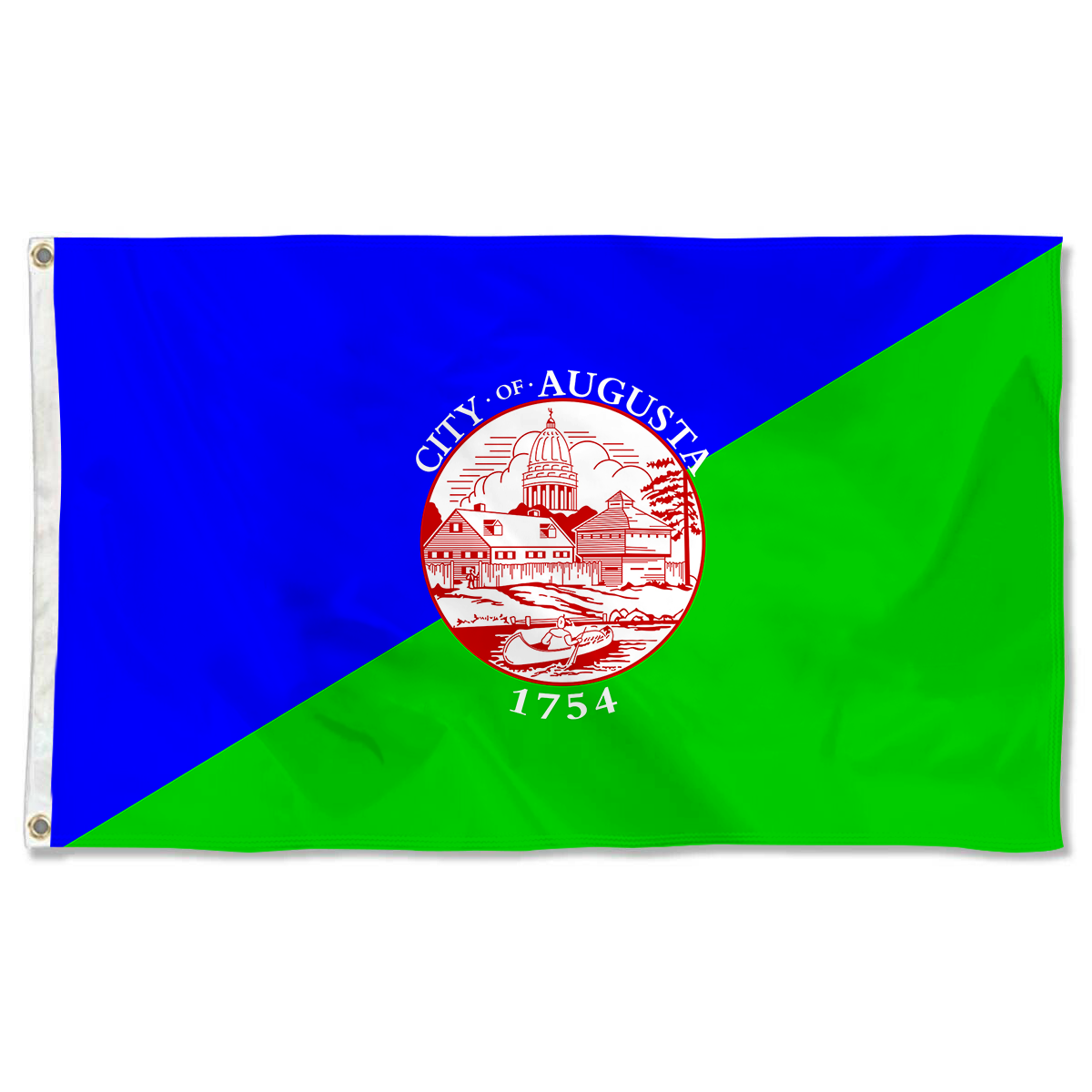Fyon Augusta, Maine flag Banner