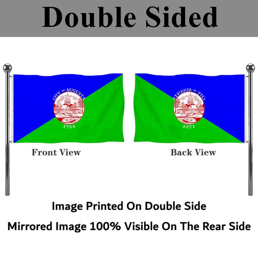 Fyon Augusta, Maine flag Banner