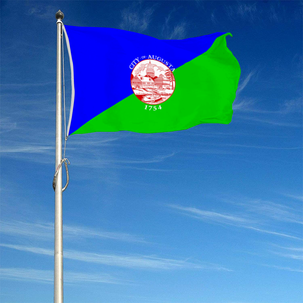 Fyon Augusta, Maine flag Banner