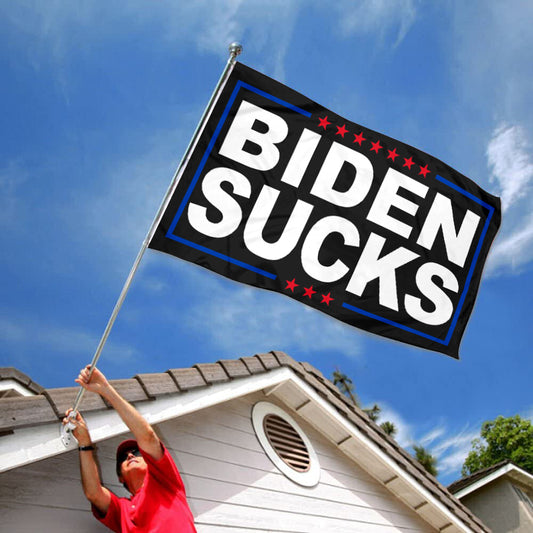 Fyon BIDEN SUCKS Make America Flag Banner