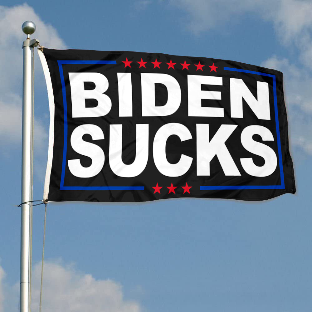 Fyon BIDEN SUCKS Make America Flag Banner