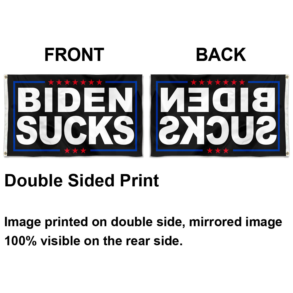 Fyon BIDEN SUCKS Make America Flag Banner