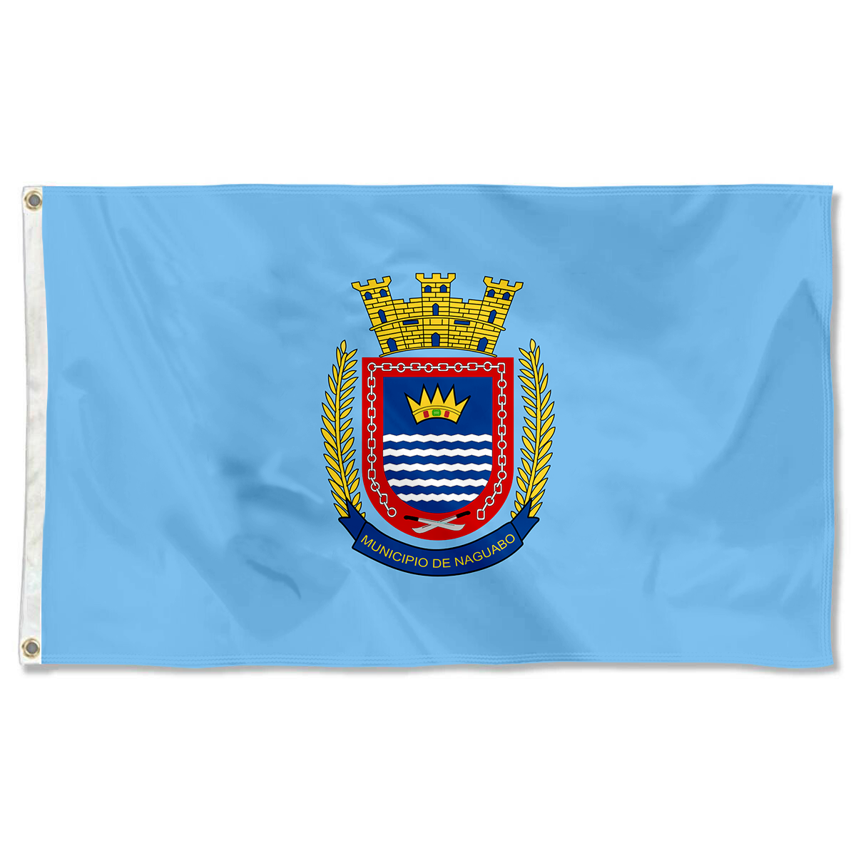 Fyon Bandera de Naguabo, Puerto Rico flag banner