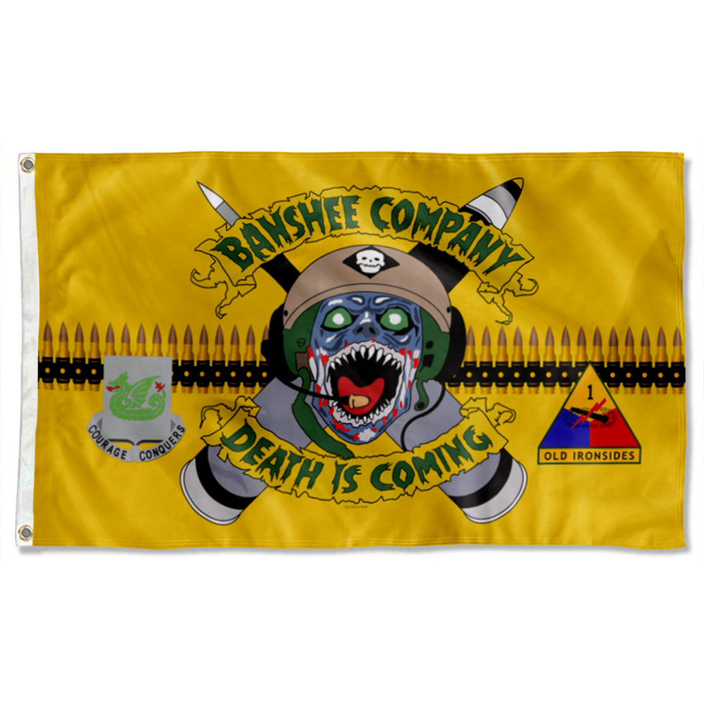Fyon Banshee Company Death is Coming Flag Indoor and outdoor banner