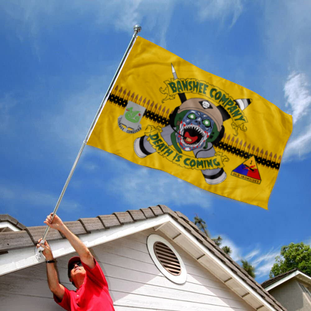 Fyon Banshee Company Death is Coming Flag Indoor and outdoor banner