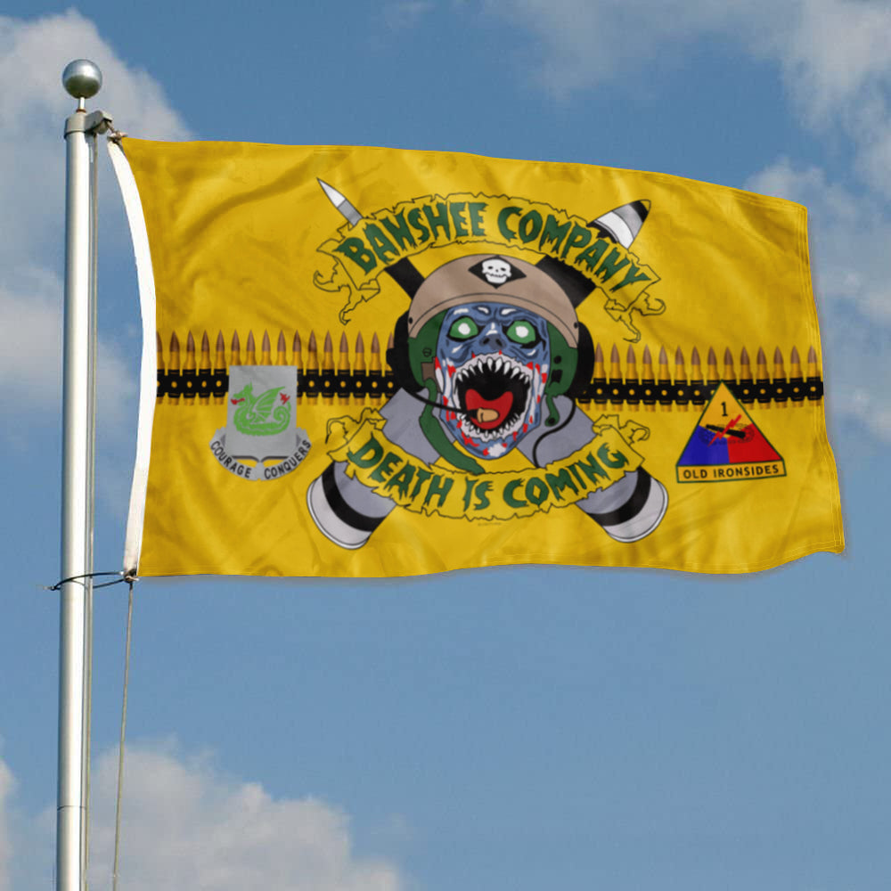 Fyon Banshee Company Death is Coming Flag Indoor and outdoor banner
