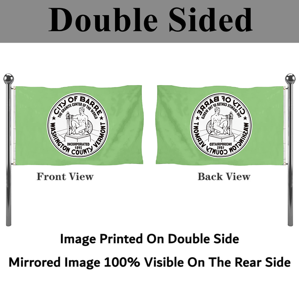 Fyon Barre, Vermont flag Banner