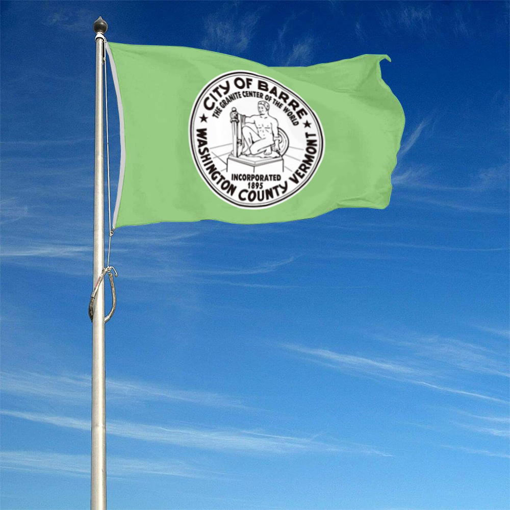 Fyon Barre, Vermont flag Banner