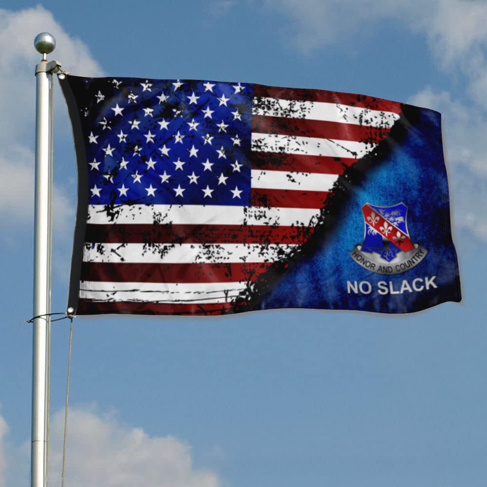 Fyon Bastogne No Slack Star & Stripes Flag Indoor and outdoor banner