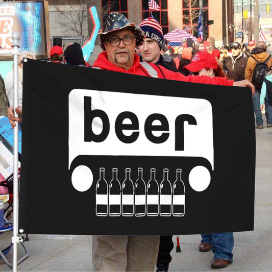 Fyon Beer Bottle Flag Indoor and Outdoor Banner