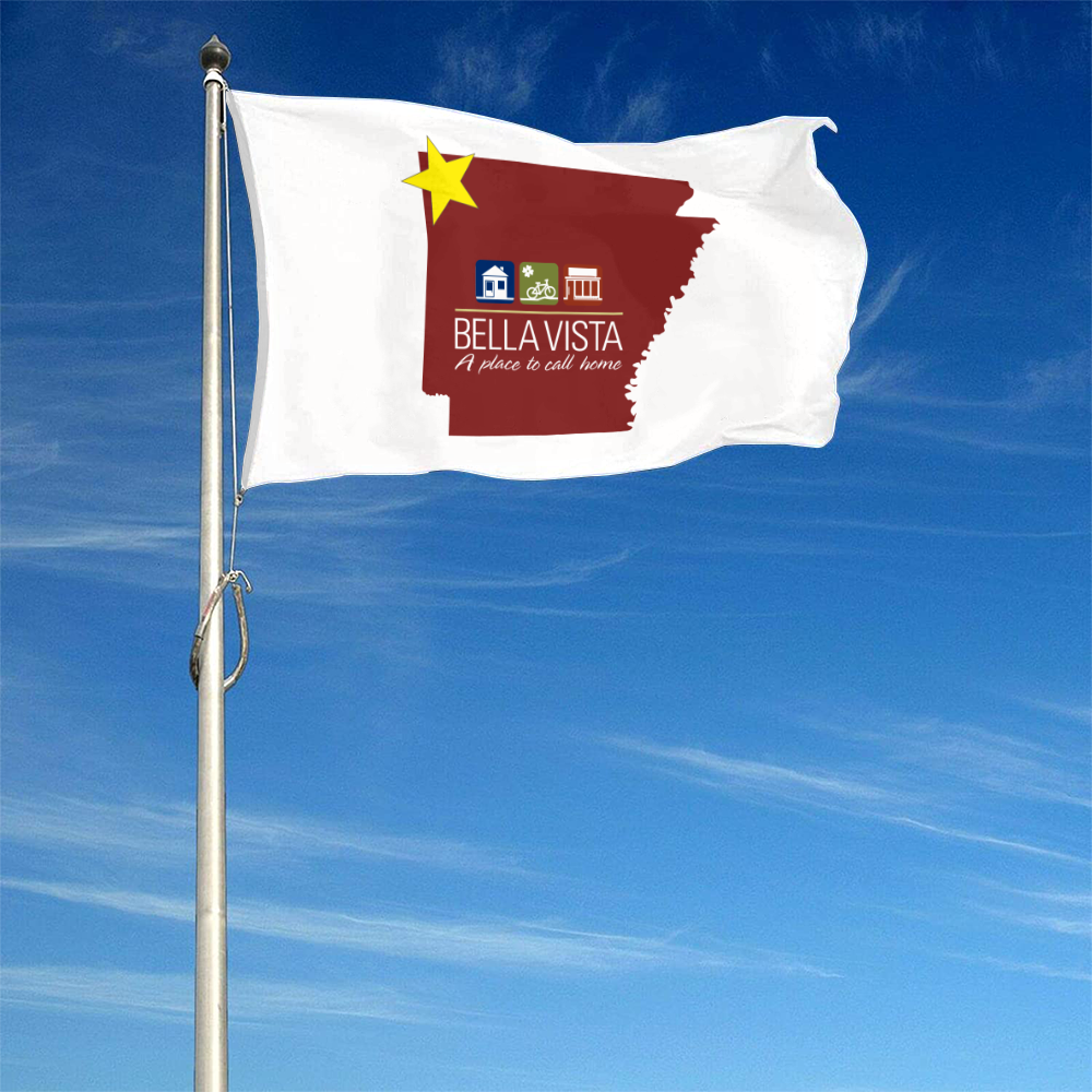 Fyon Bella Vista, Arkansas Flag Banner