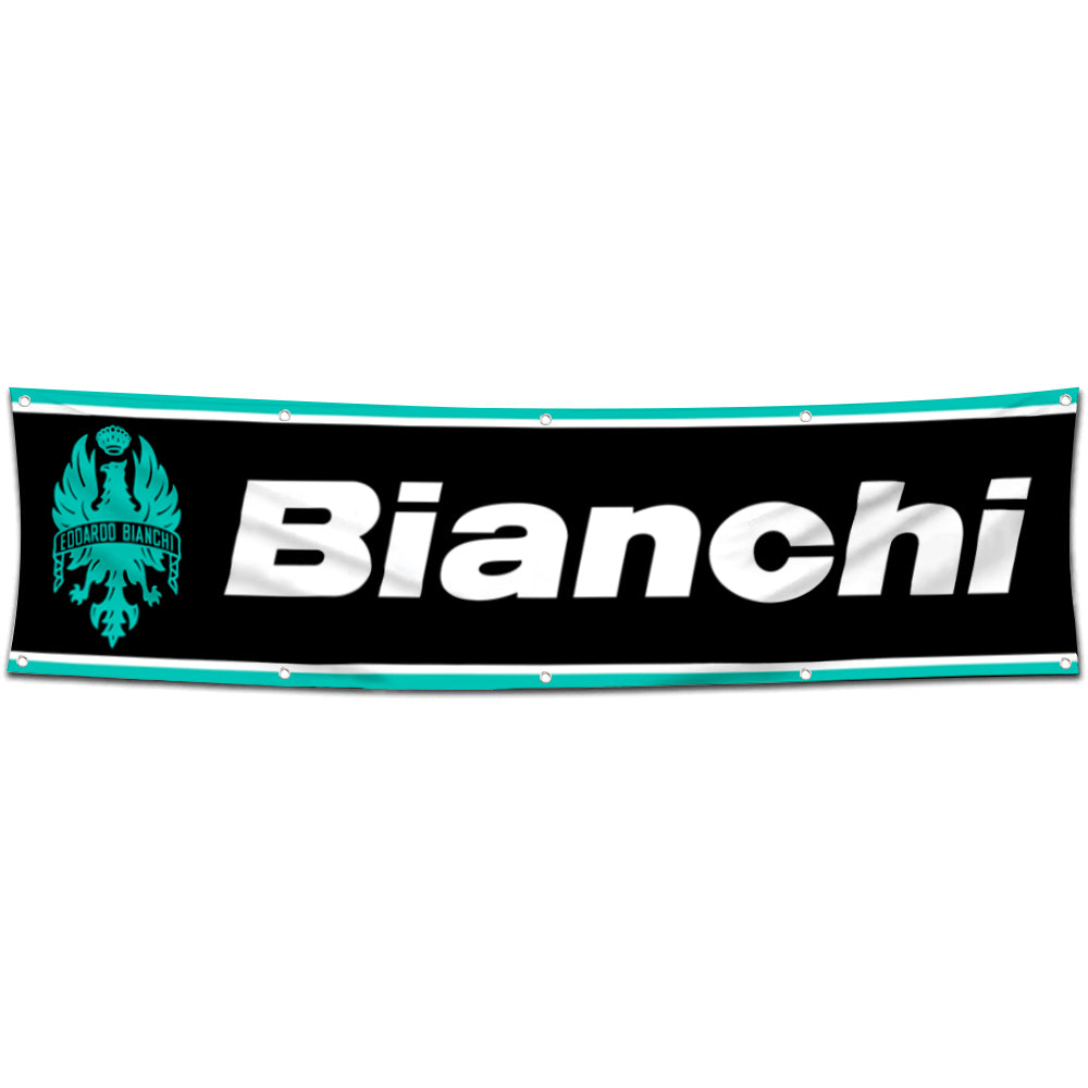 Fyon Bicycles Garage Shop Decor Banner Works for Bianchi Flag 2x8 Feet