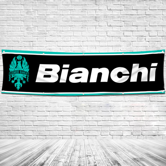 Fyon Bicycles Garage Shop Decor Banner Works for Bianchi Flag 2x8 Feet