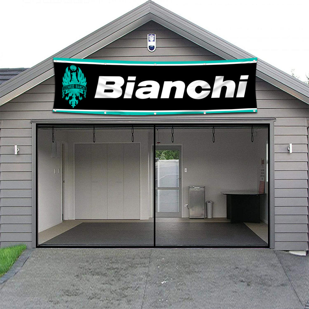 Fyon Bicycles Garage Shop Decor Banner Works for Bianchi Flag 2x8 Feet