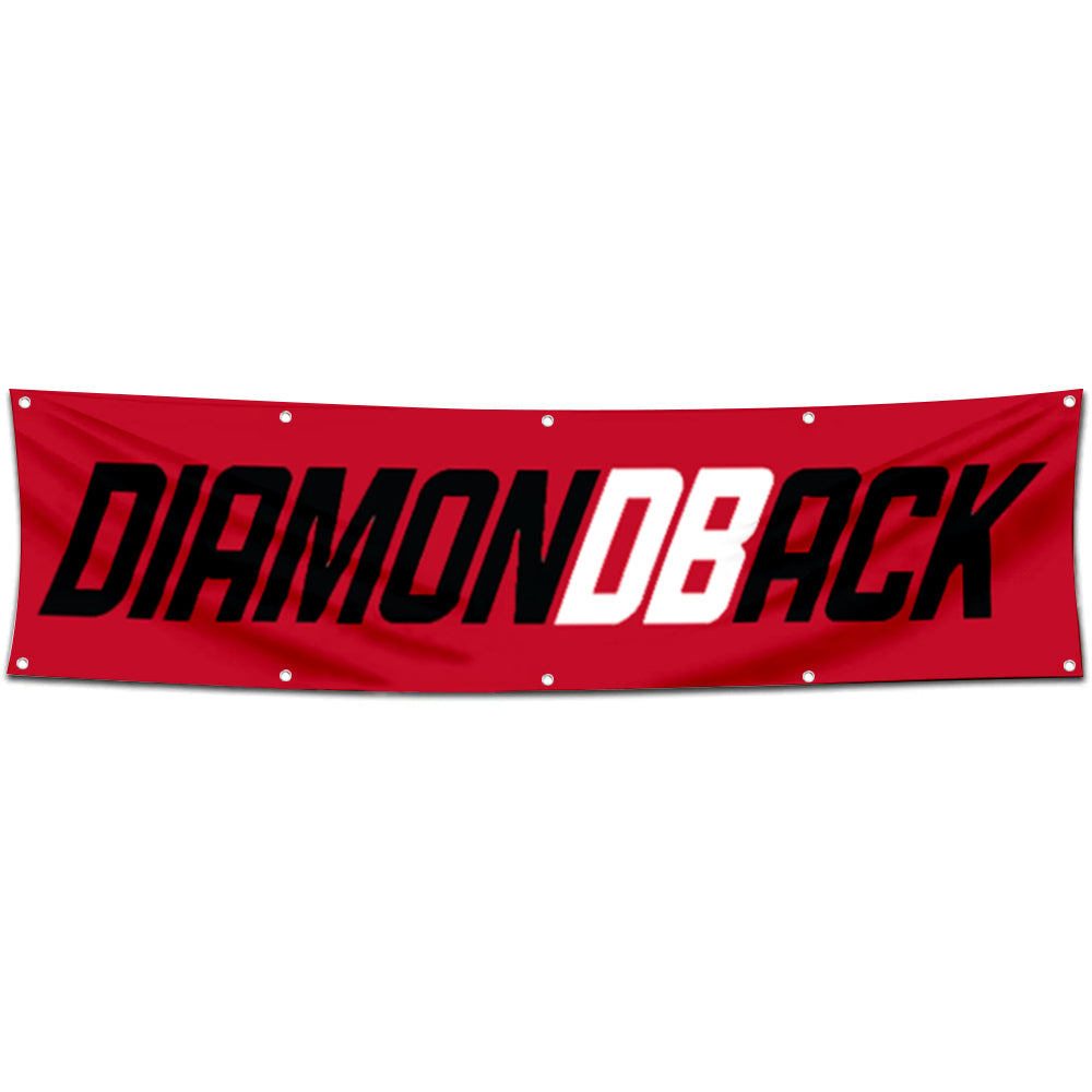 Fyon Bicycles Garage Shop Decor Banner Works for Diamondback Flag 2x8 Feet