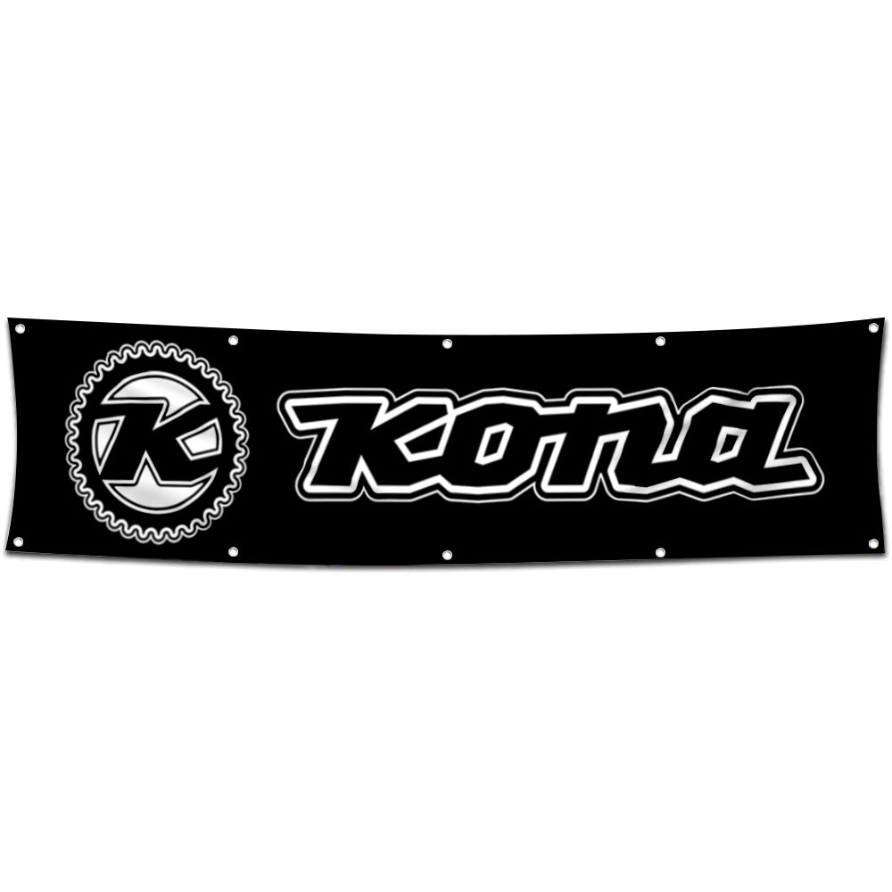 Fyon Bicycles Garage Shop Decor Banner Works for Kona Bike Flag 2x8 Feet