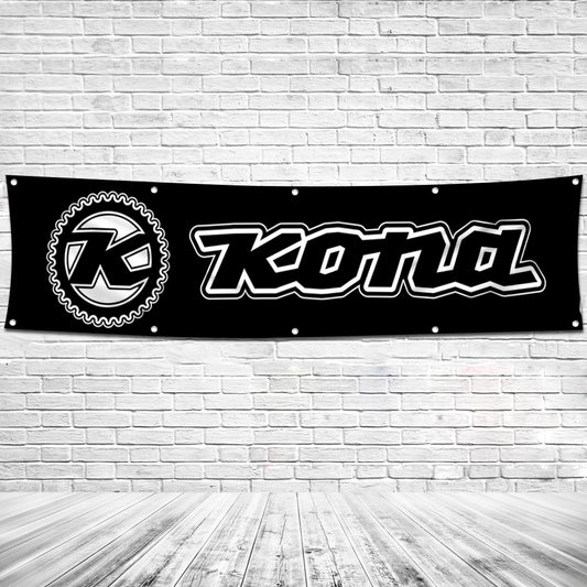 Fyon Bicycles Garage Shop Decor Banner Works for Kona Bike Flag 2x8 Feet